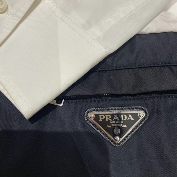 Prada two-tone panelled shirtdress - Picture 4 of 6